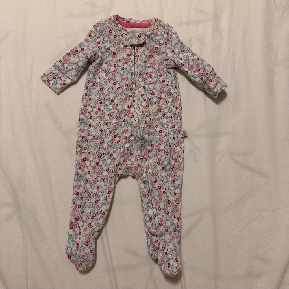 Baby Gap Floral Kids One Piece Footies Newborn